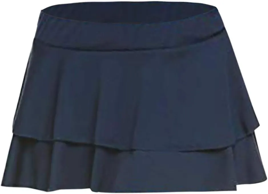 2 in 1 High Waisted Running Skirts with Shorts for Women Flowy Golf Skorts Running Shorts Yoga Skorts Fitness Skorts