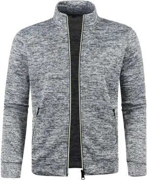 BIFUTON Mens Sweaters Full Zip Up Cardigans Men Regular Fit Sweater Casual Pocket Work Jackets for Men Thick Warm Outerwears