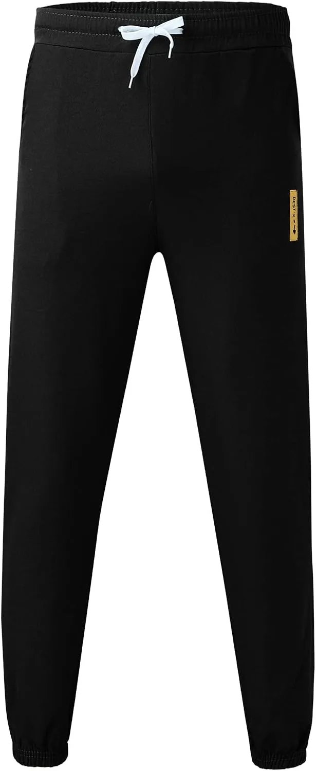 BIFUTON Sweat Pants for Men 2 Pack,Joggers for Men Slim Fit Gym Athletic Sweatpants Drawstring Hiking Pants with Pockets