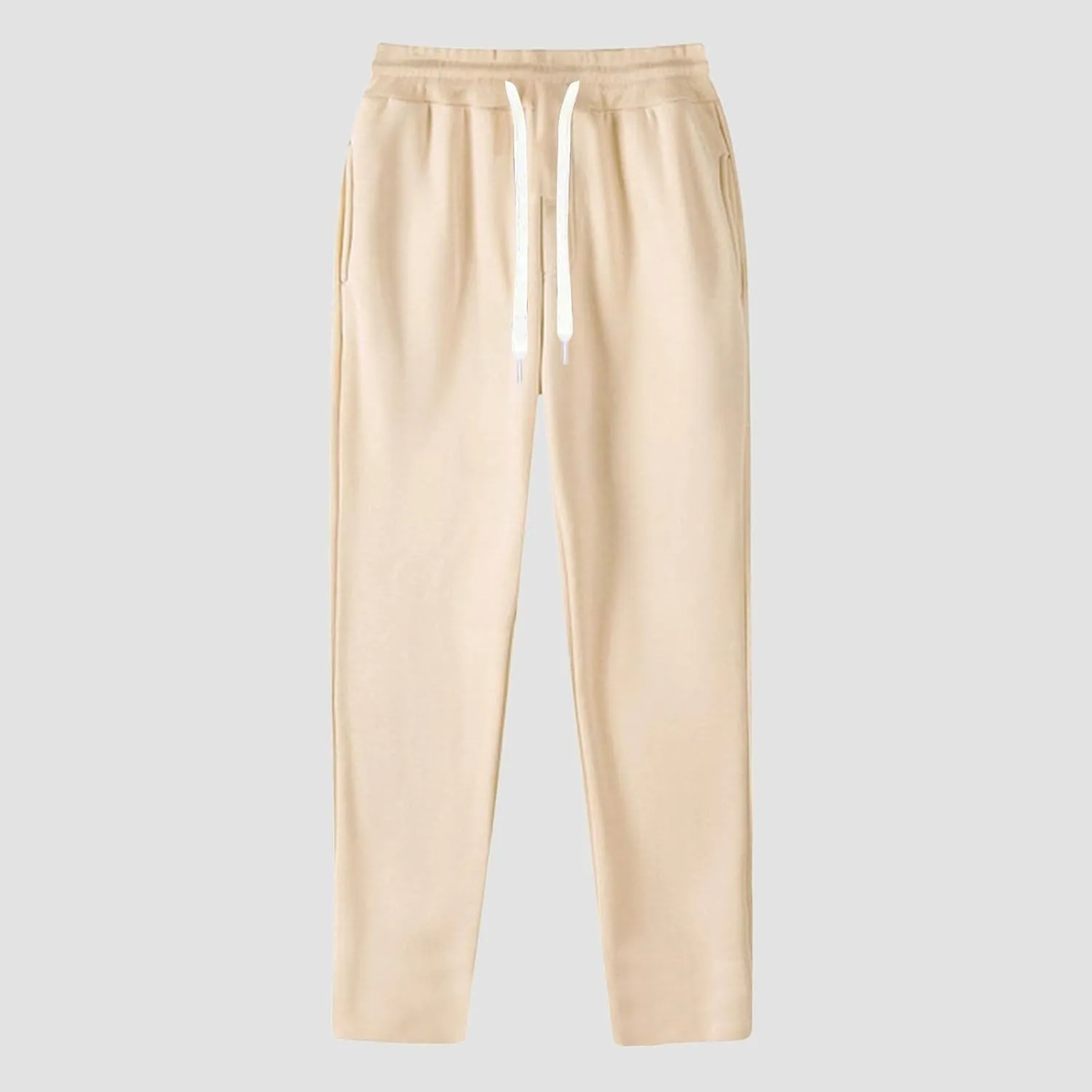 BIFUTON Sweat Pants for Mens Big and Tall Straight Leg Joggers Drawstring Fleece Lined Pants Men Winter Pants Athletic Pants