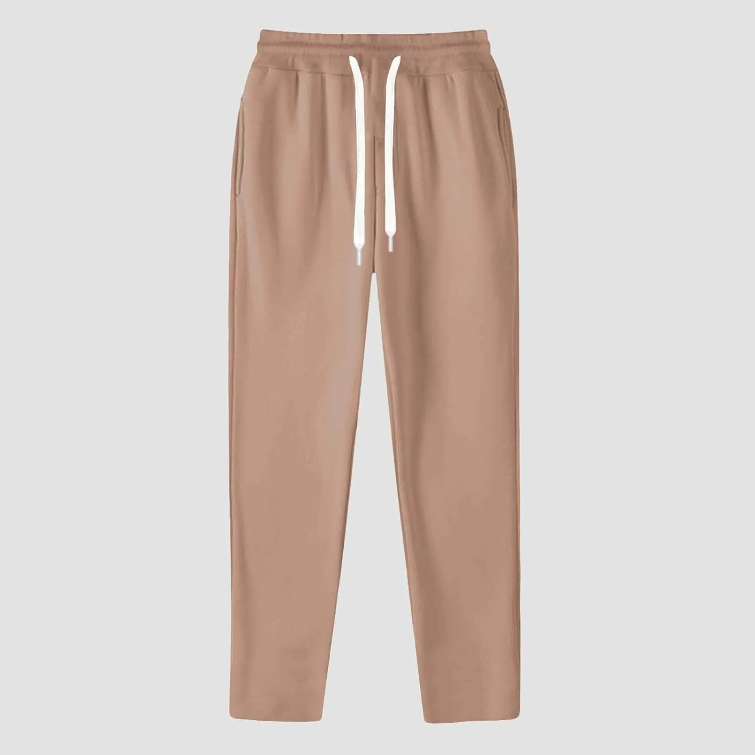 BIFUTON Sweat Pants for Mens Big and Tall Straight Leg Joggers Drawstring Fleece Lined Pants Men Winter Pants Athletic Pants