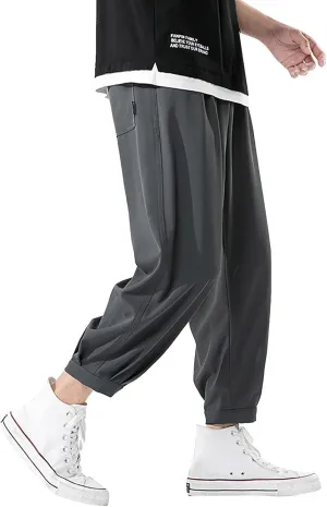 Big and Tall Sweatpants for Men Casual Silver Bottoms Hip Hop Fluorescent Dance Party Festival Night Sport Trousers