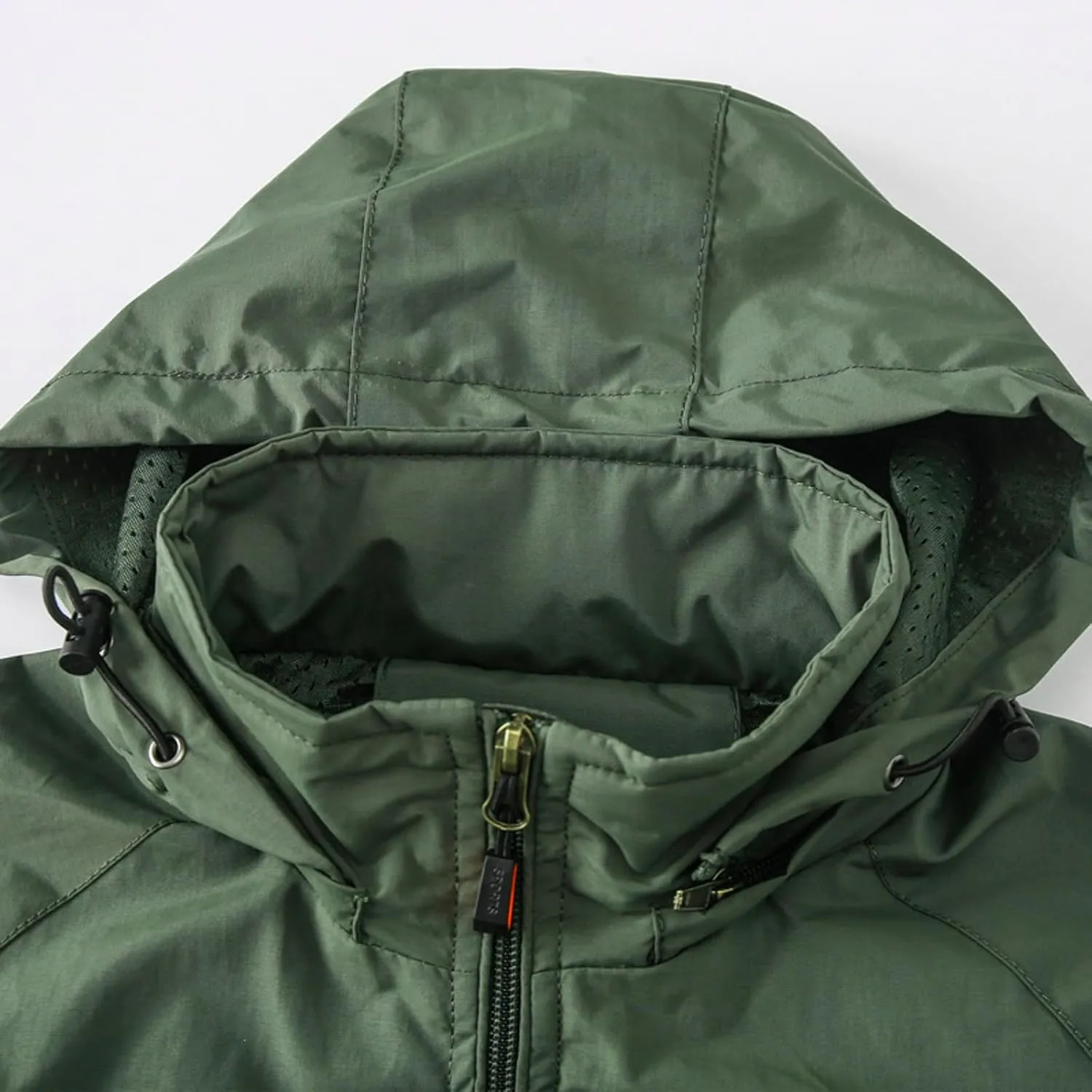 Blouse Costume Mens Windproof Jacket Sport Jackets Classic Zip Front Hoodies Coat Winter Raincoat Multi Pockets