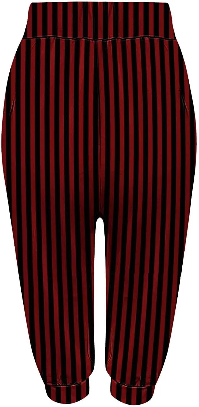 Capri Pants for Women,Capris Sweatpants Drawstring Waist Cropped Yoga Joggers Loose Lounge Pants Palazzo Trousers