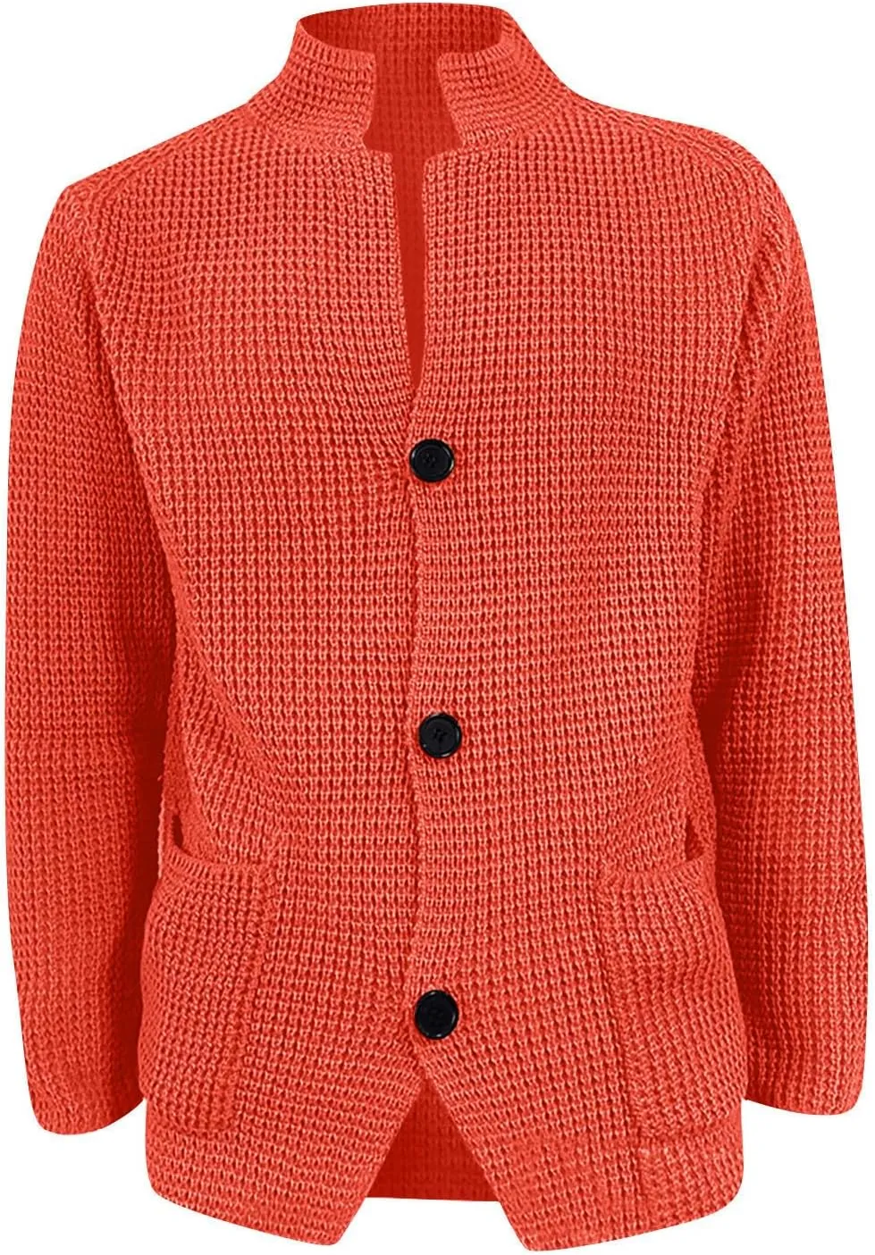 Cardigan Sweaters for Men with Buttons Knit Lapel Oversized Cardigan Thick Warm Casual Winter Cardigan