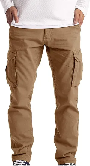 Cargo Pants for Men Big and Tall Cargo Pants Casual Lightweight Work Pants Tactical Wild Army Combat Ripstop Trousers