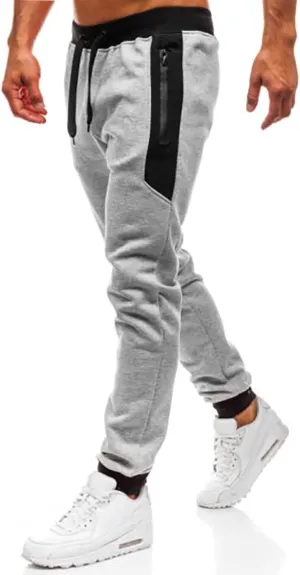 Cargo Pants for Men Joggers Hip Hop Tapered Gym Running Workout Pants Letter Print Fleece Casual Joggers with Pockets