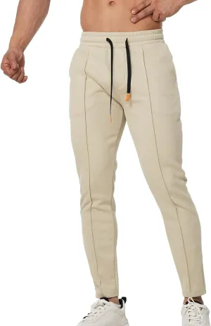 Cargo Pants for Men Relaxed Fit Cotton Work Pants Jogger Open Bottom Straight Leg Sweatpants Pockets Mens Cargo Pants