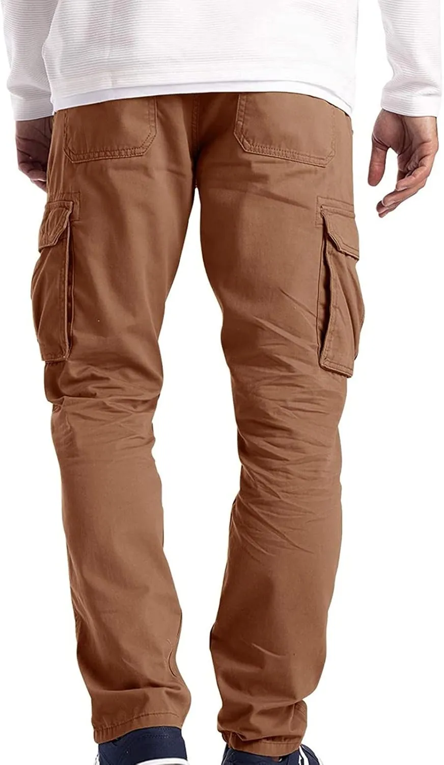 Cargo Sweatpants for Men Big and Tall Baggy Heavyweight Athletic Joggers Multi-Pockets Relaxed Fit Cargo Pants Men's