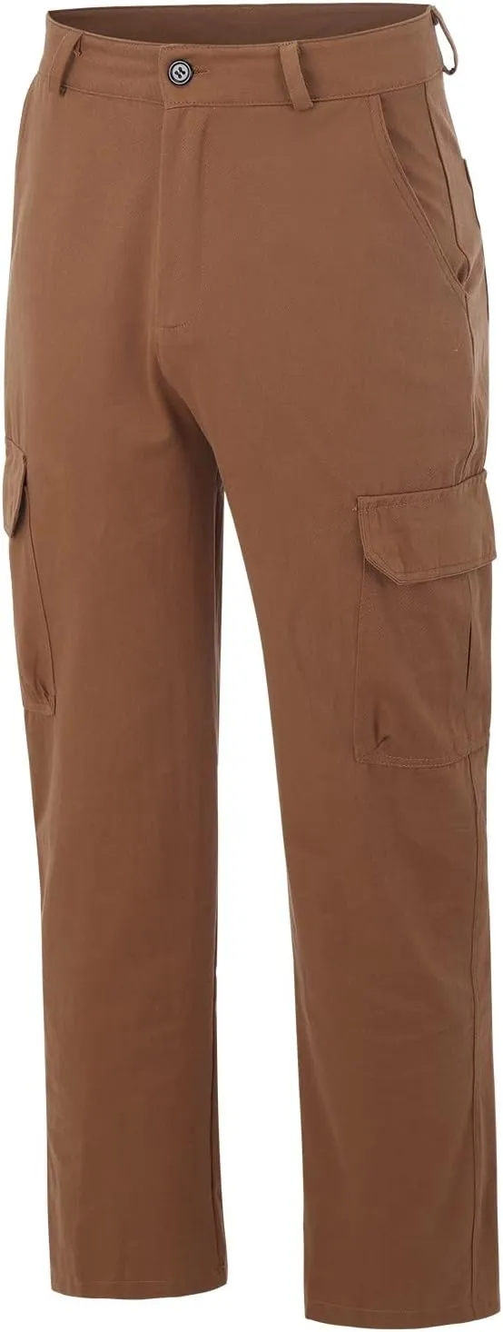 Cargo Sweatpants for Men Big and Tall Baggy Heavyweight Athletic Joggers Multi-Pockets Relaxed Fit Cargo Pants Men's