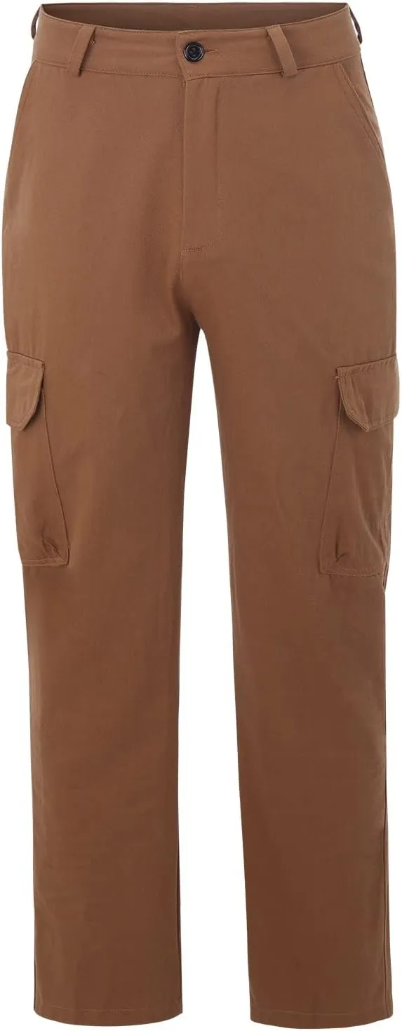 Cargo Sweatpants for Men Big and Tall Baggy Heavyweight Athletic Joggers Multi-Pockets Relaxed Fit Cargo Pants Men's