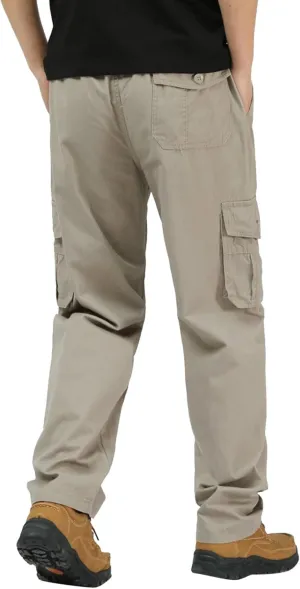 Cargo Sweatpants for Men Mens Lounge Pants Cargo Sweatpants Drawstring Loose Fit Sweatpants for Men with Pockets Mens