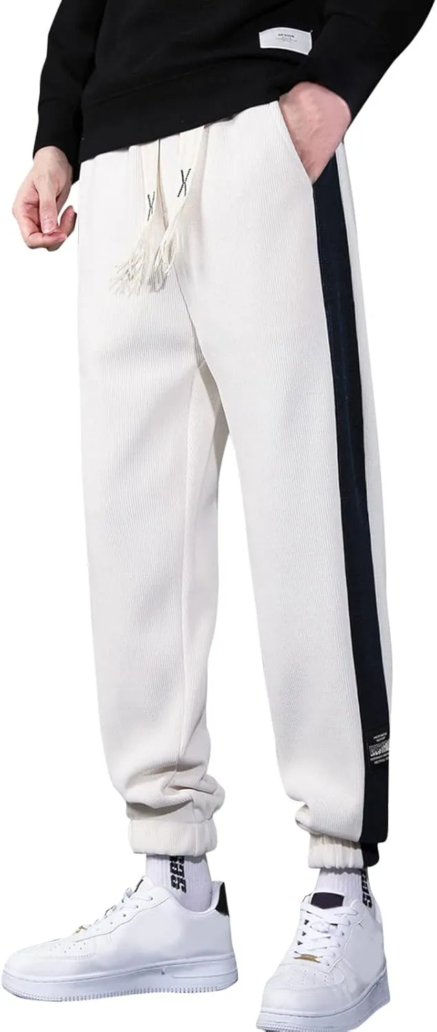Cargo Sweatpants for Men Trousers Cargo Pants for Men Relaxed Fit Casual Slim Beach Work Streetwear Khaki Baggy Pants