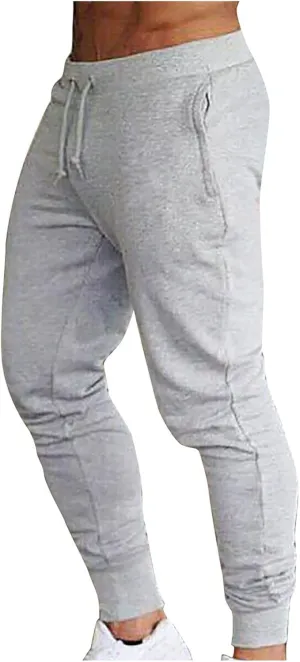 Cargo Trousers for Men Pants Casual Drawstring Athletic Jogger Sports Outdoor Trousers Mens Active Fleece Athletic