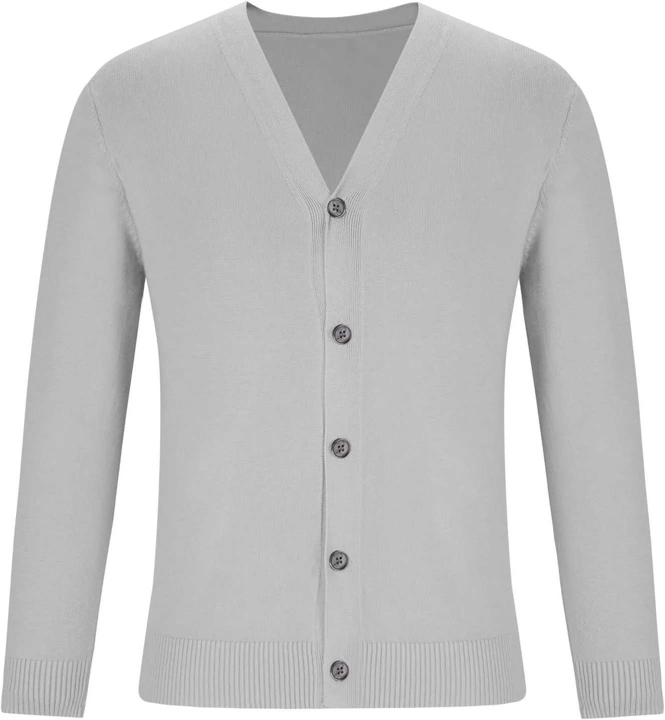 Classic V Neck Cardigans Sweaters for Men Casual Lightweight Button Down Knitted Sweater Tops Stretch Cardigan Jacket