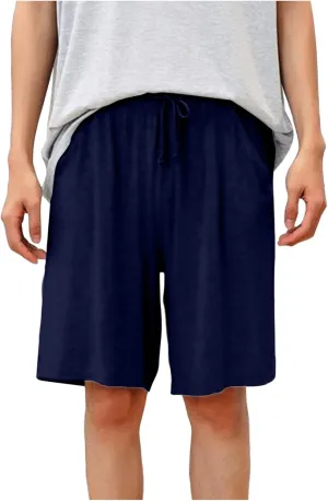 Cotton Mens Casual Shorts Elastic Waist Drawstring Lounge Shorts for Summer or Daily Comfort(Available in Plus Size)