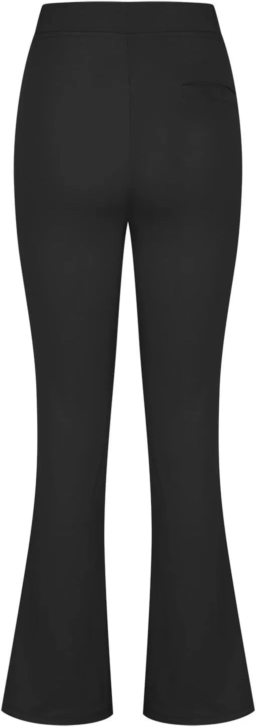 Dress Pants Women Tummy Control Workout Yoga Pants Business Casual High Waist Bootcut Work Pants Lounges with Pockets