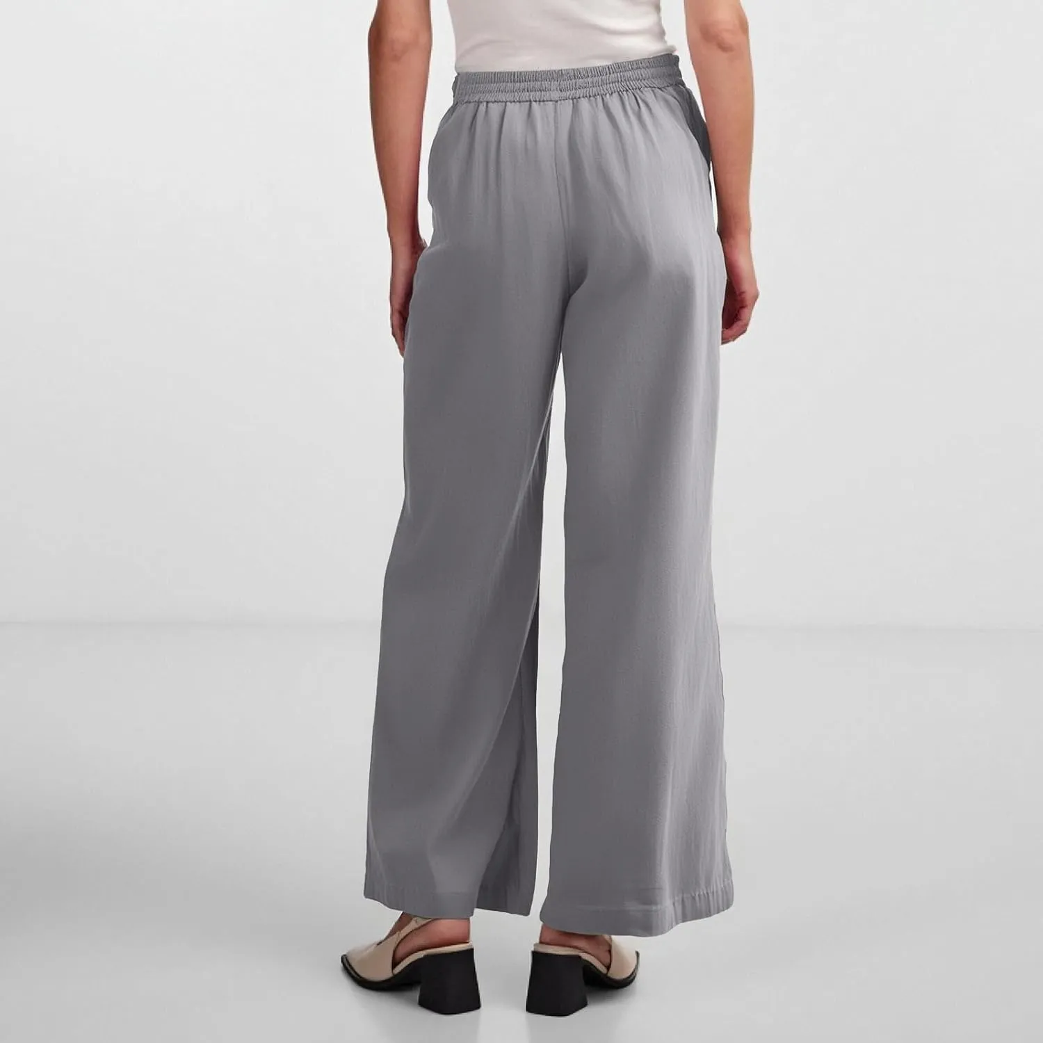fanmpghleoo Wide Leg Linen Pants for Women Plus Size Linen Pants Women Summer Business Casual Baggy High Waisted Dress Pants