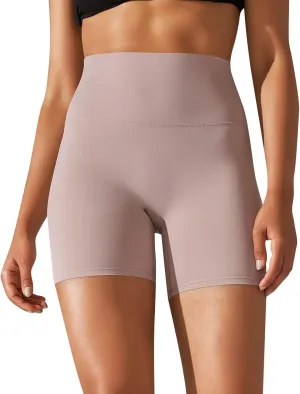 fanmpghleoo Women's Biker Shorts High Waisted Tummy Control Athletic Workout Gym Shorts Compression Running Yoga Shorts