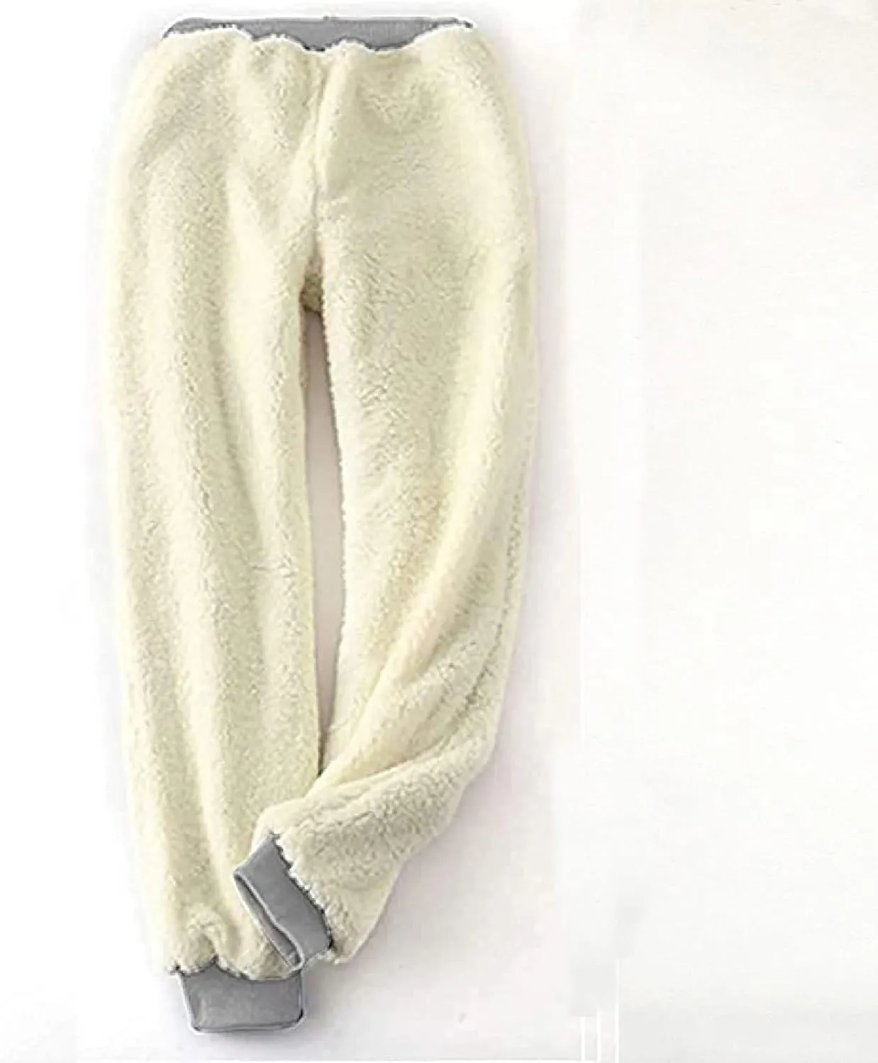 Fleece Lined Pants Women Plus Size Winter Sweat Pants Warm Thick Joggers Elastic Waist Sweatpants with Drawstring