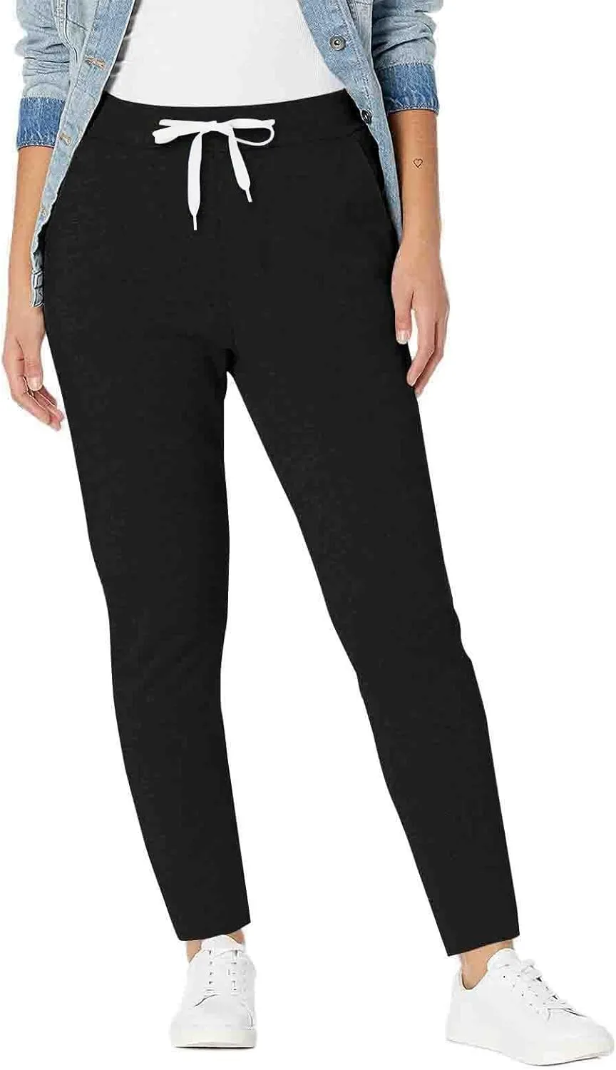 Fleece Lined Pants Women Winter Warm Sherpa Sweatpants Active Running Jogger Pants Thermal Cashmere Sweat Pants