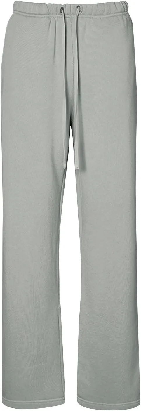 Fleece Sweatpants Women Y2k Baggy Wide Leg Lounge Pants Loose Fit Low Rise Sweatpants with Pockets Athletic Pants