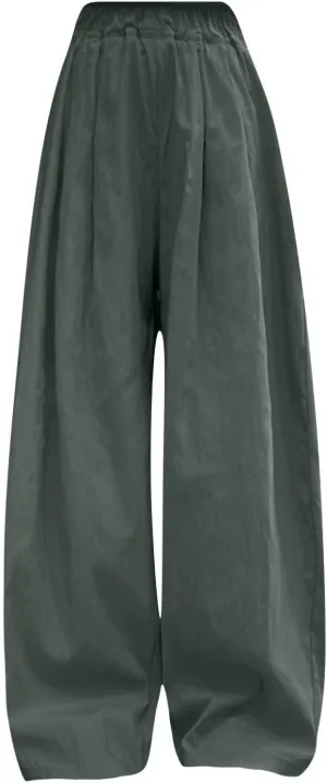 Girls Wide Leg Sweatpants Elastic Waist Summer Casual Jogger Pants Solid Straight Baggy High Waisted Sport Yoga Pants