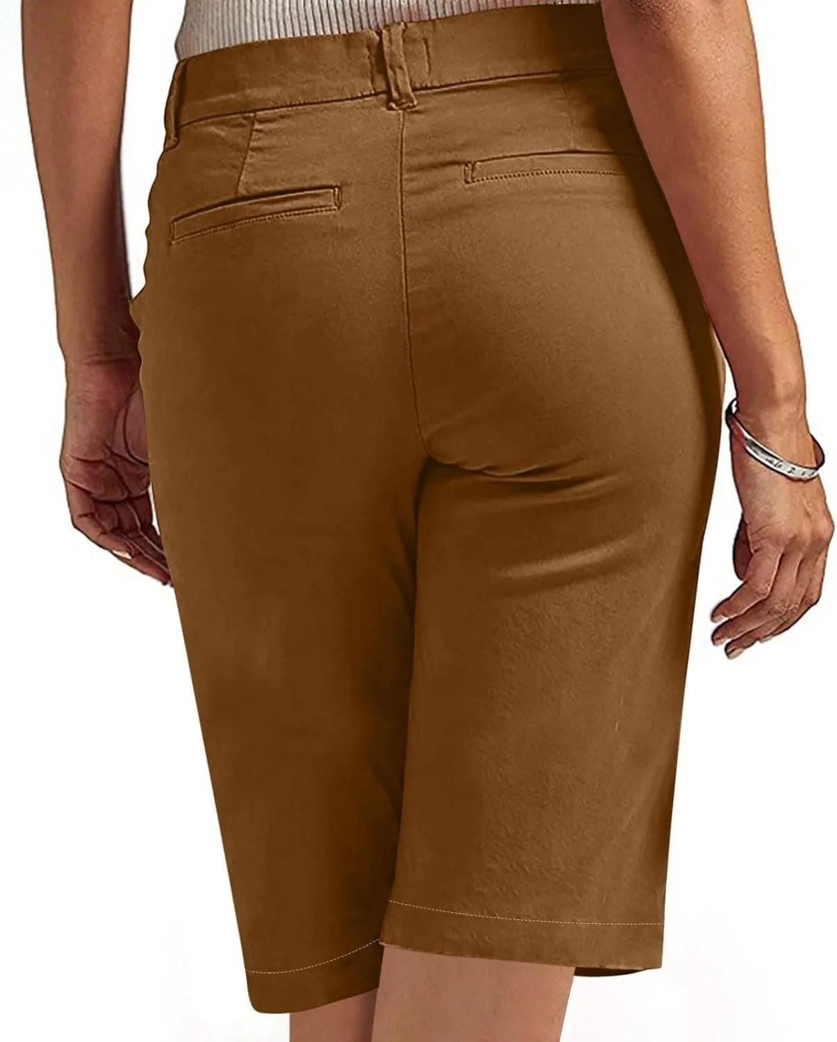 GOFULY Bermuda Shorts for Women Trendy 2025 Summer High Waisted Shorts Casual Straight Leg Comfy Solid Outfits with Pockets