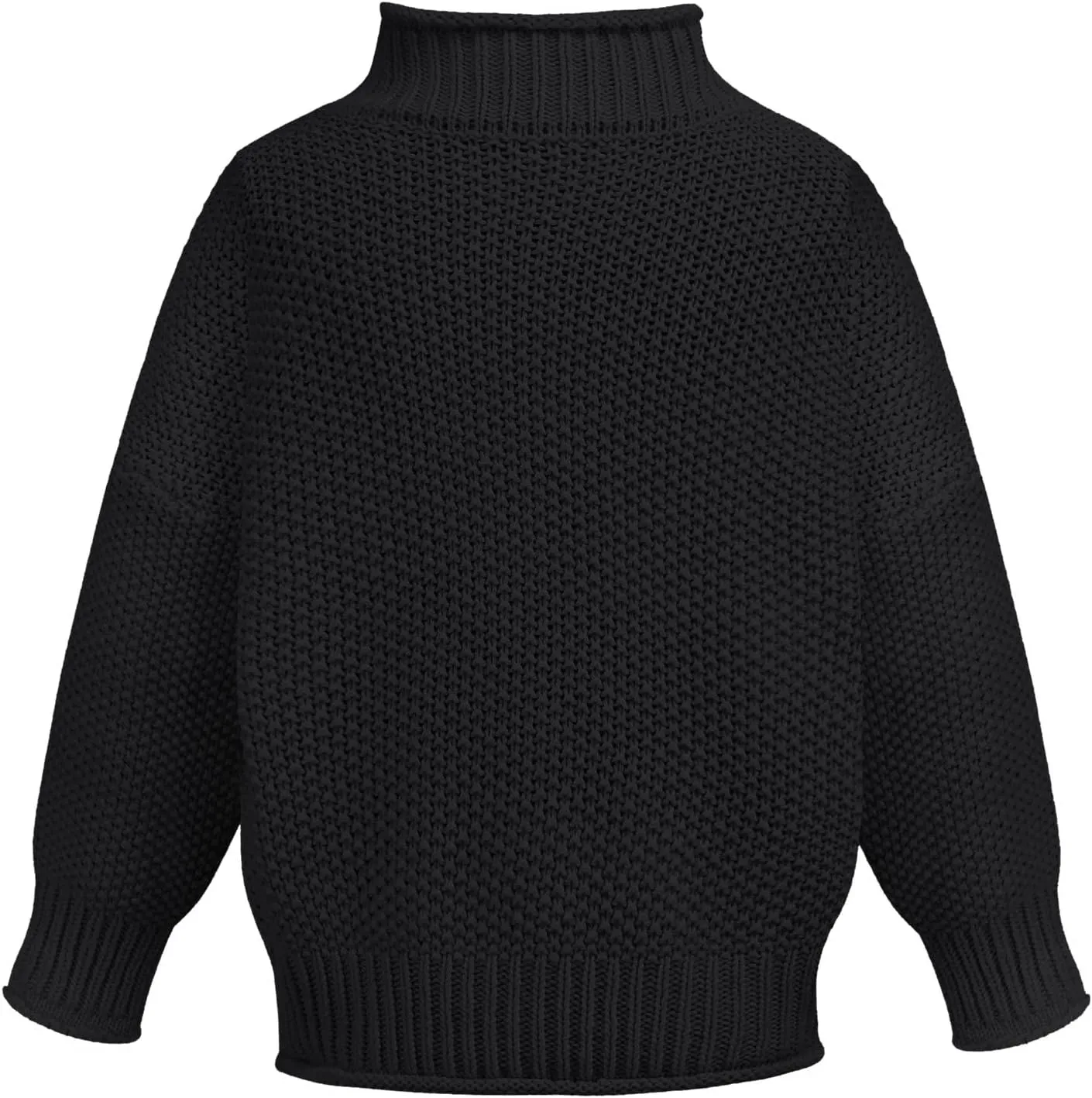 GOKKILRW Womens Oversized Turtleneck Sweater Casual Long Sleeve Cable Knit Oversized Soft Slouchy Loose Pullover Jumper Tops