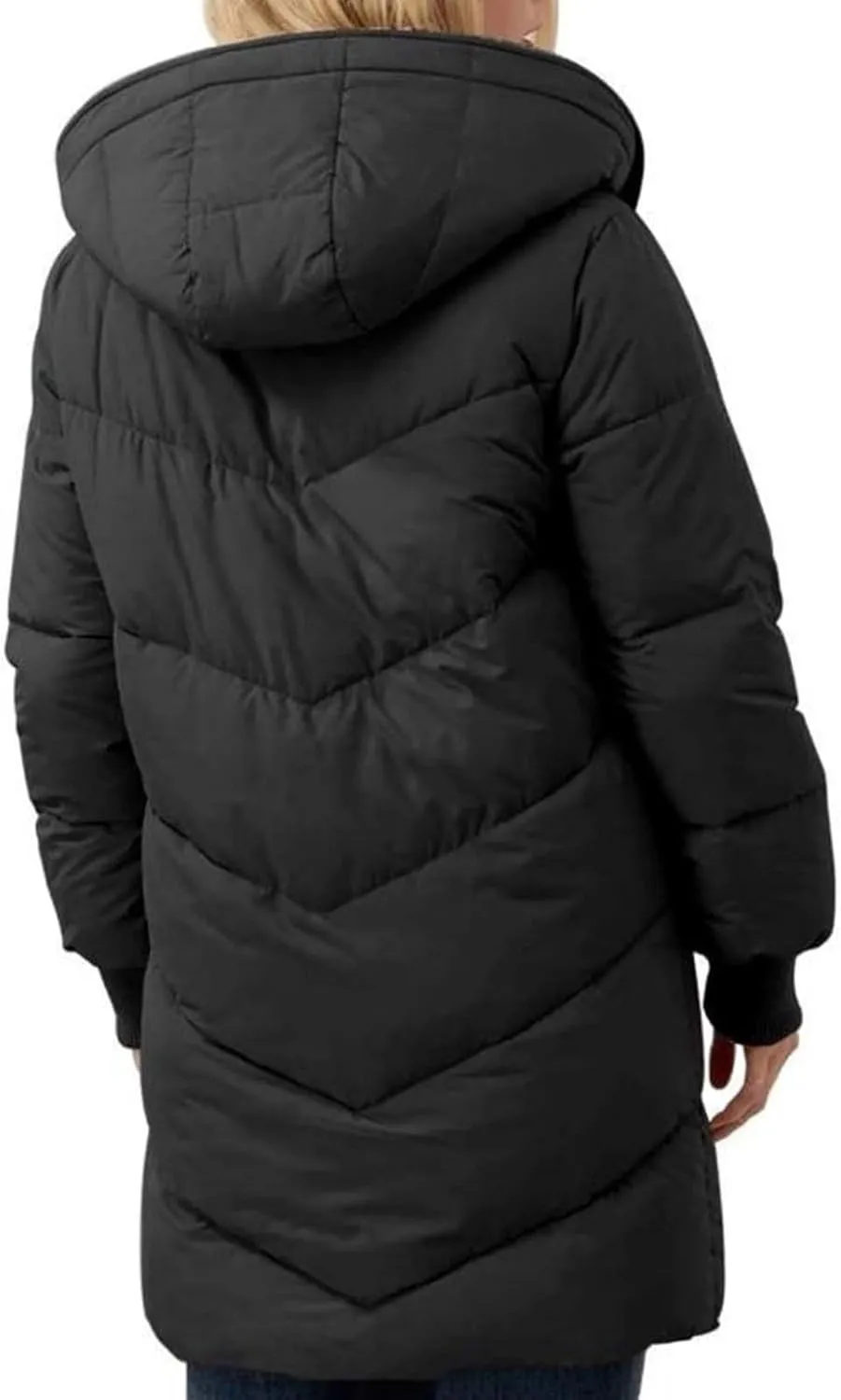 Heavyweight Outerwear Coat for Women Long Sleeve Outwear Full Zipper Solid Coat Winter Puffer Jacket Coats with
