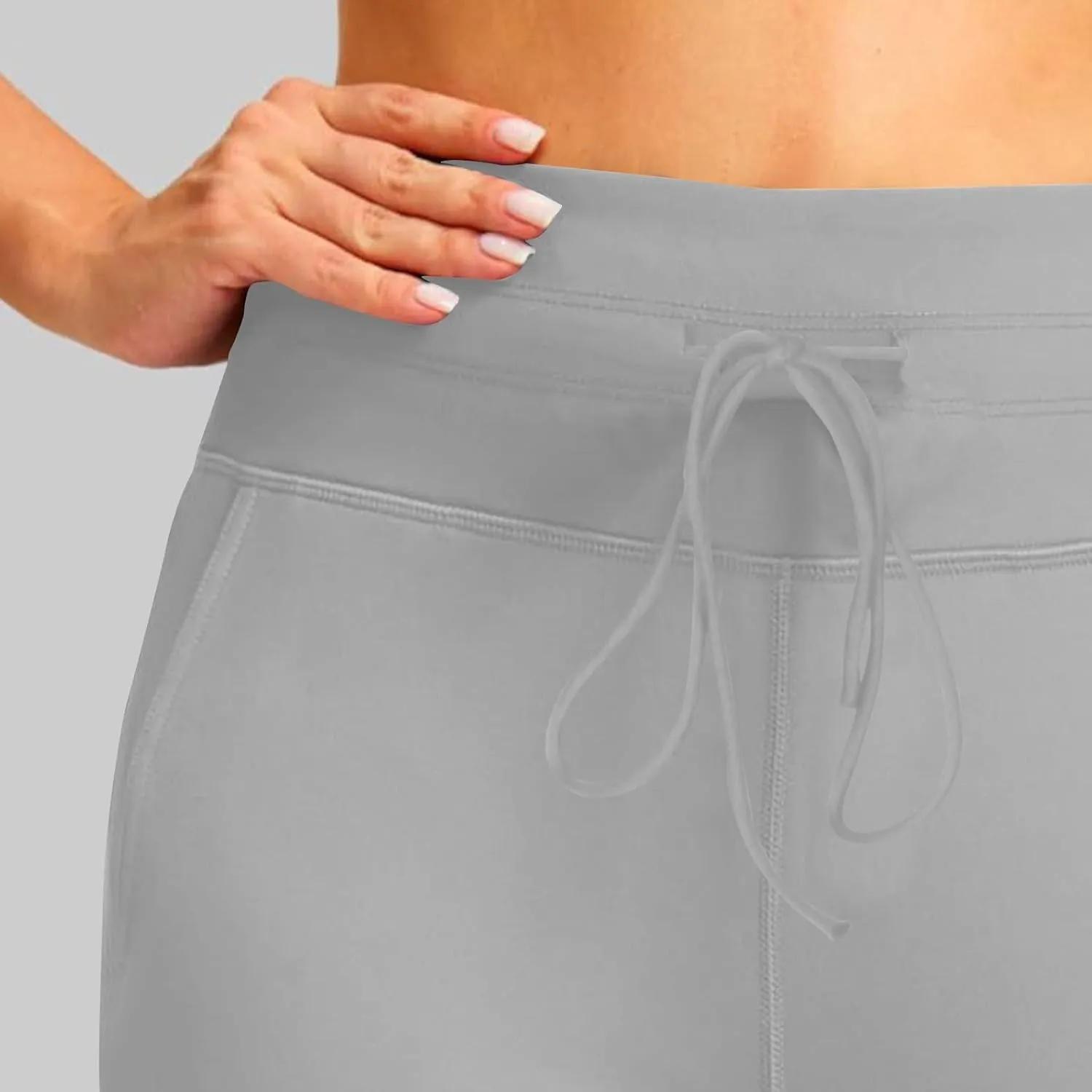 High Waisted Drawstring Pants Women Casual Soft Comfortable Pants for Travel Sports Solid Color Sweatpants Women