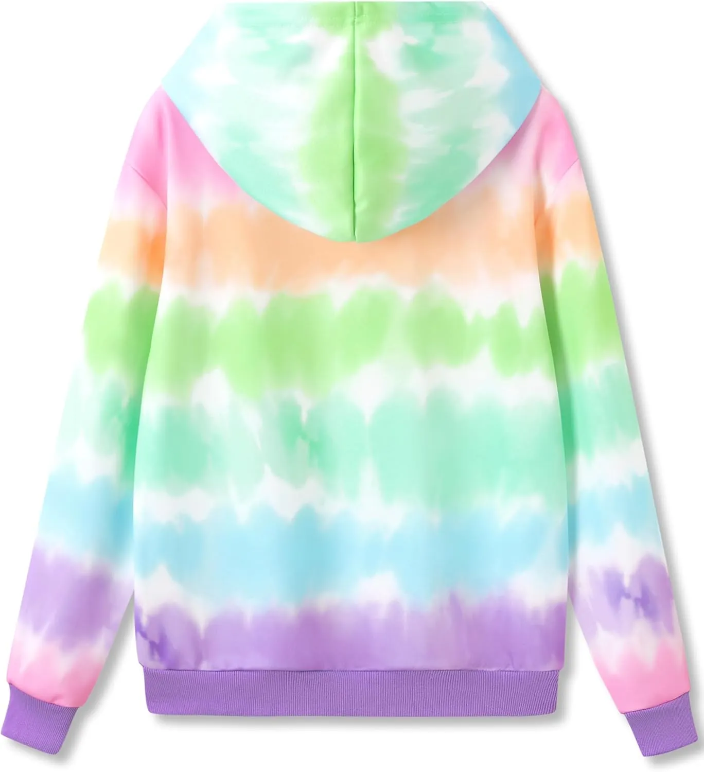 Hoodie Sweatshirts for Girls - Soft Long Sleeve Pullover Stylish Butterfly Smiley Face Shirt Size 6-18