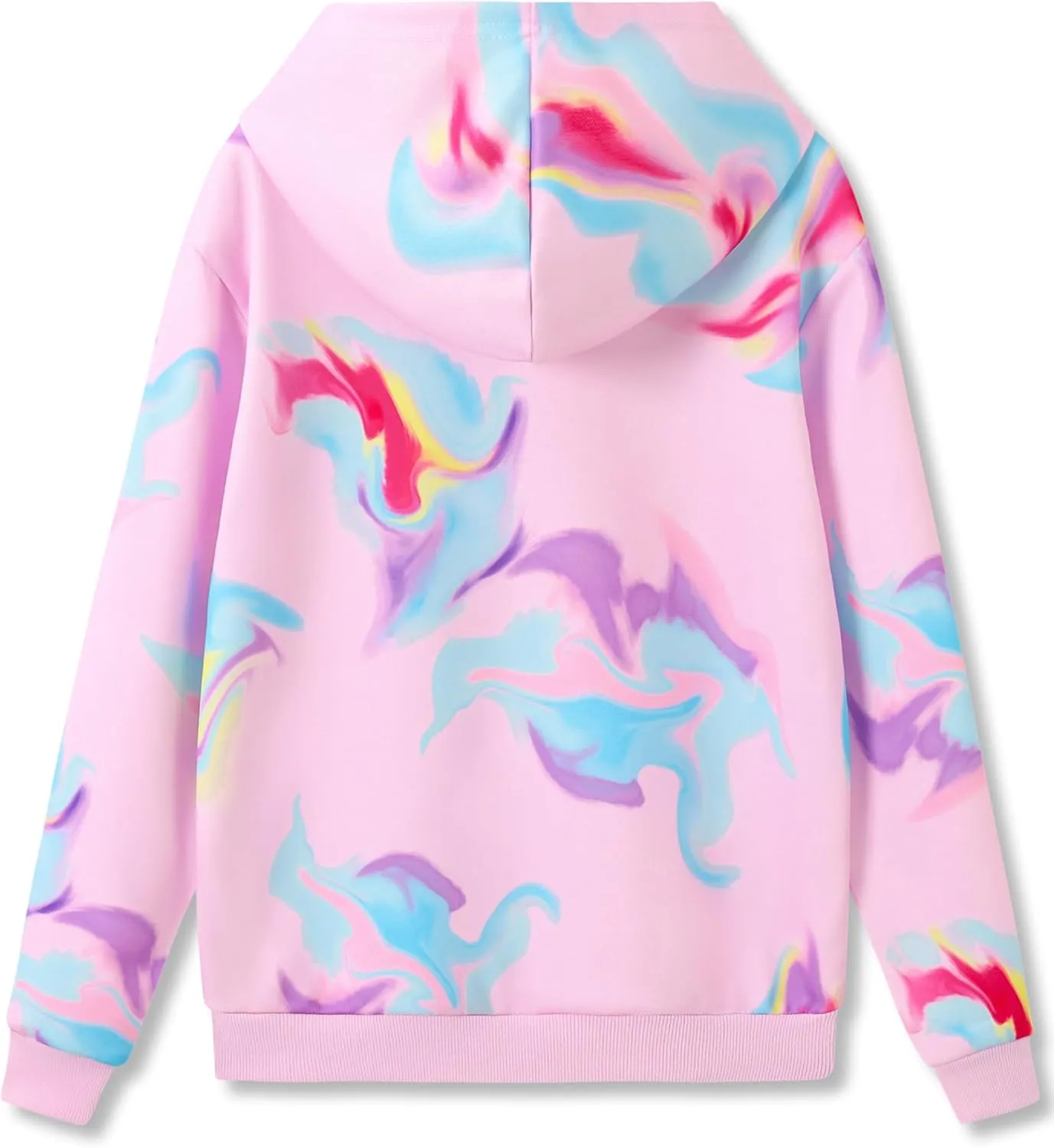 Hoodie Sweatshirts for Girls - Soft Long Sleeve Pullover Stylish Butterfly Smiley Face Shirt Size 6-18