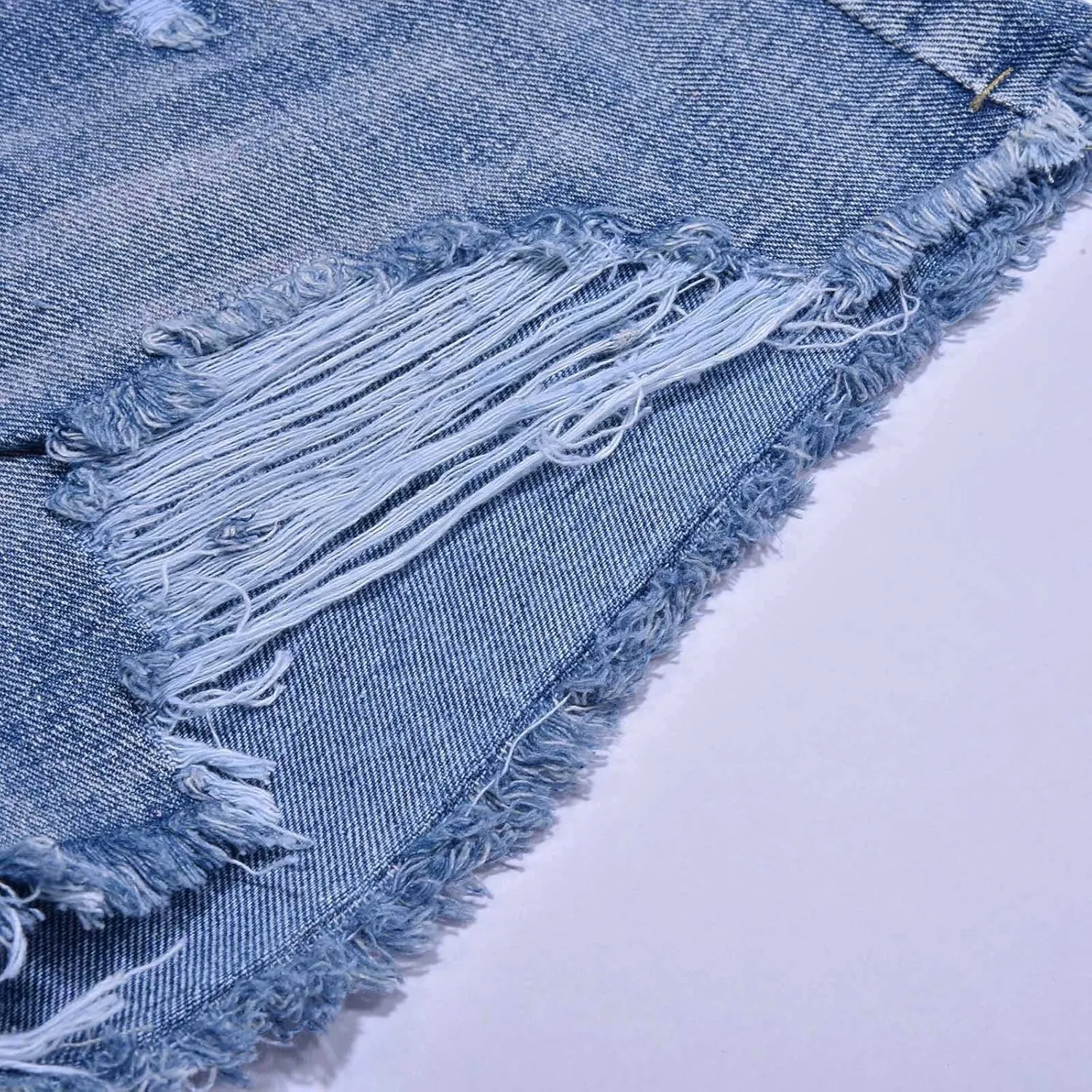 Jean Shorts for Women Denim High Waisted Stretchy Summer 2024 Casual Frayed Denim Short Classic Trendy Summer 2024