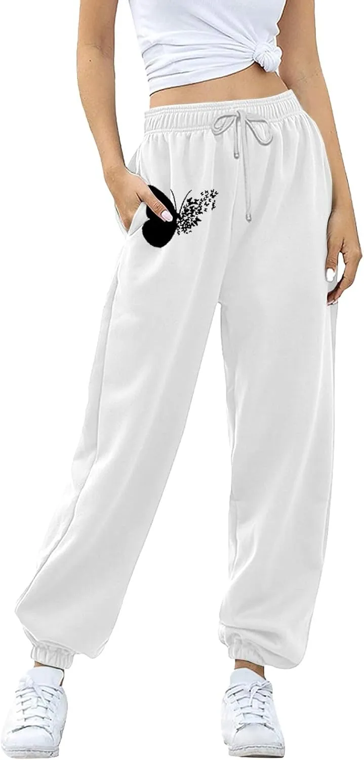 Joggers for Women 2024 Joggers Pants Workout High Waisted Yoga Pants with Pockets 3X Athletic Pants Comfortable