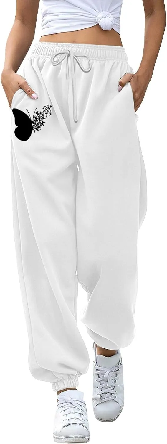 Joggers for Women 2024 Joggers Pants Workout High Waisted Yoga Pants with Pockets 3X Athletic Pants Comfortable