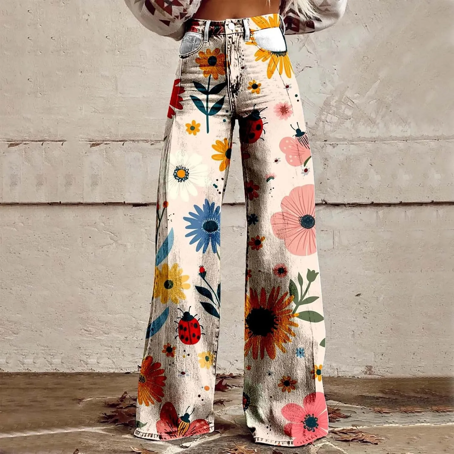 Joggers Pant with Pockets Size Printed Casual Pants Fleece Lined Sweatpants Casual Pants for Women Womens Sweatpants