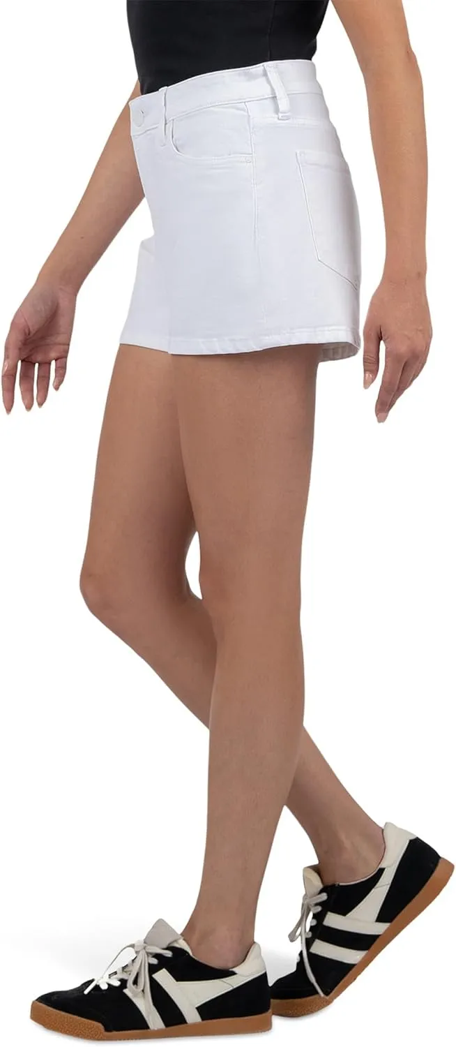 KUT from the Kloth Women's Jane High-Rise Shorts with Five Pockets with Regular Hem