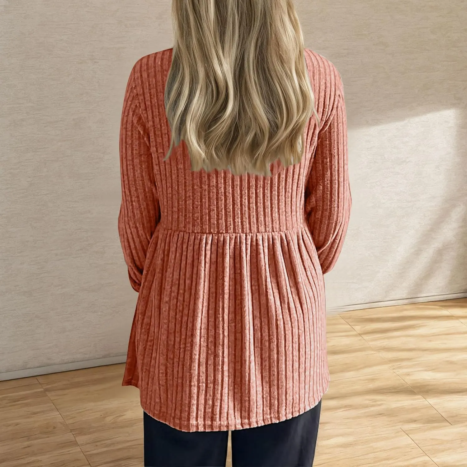 Maternity Long Sleeve Shirts Ribbed Women Nursing Tops Breastfeeding Casual Pregnancy Tunic Blouse Mama Clothes