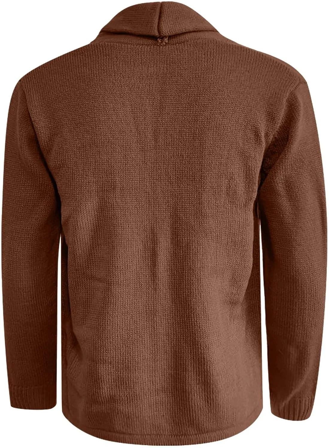 Mens Cardigan Sweater with Buttons Knit Lapel Oversized Cardigan Sweater Thick Warm Lounge Winter Cardigan