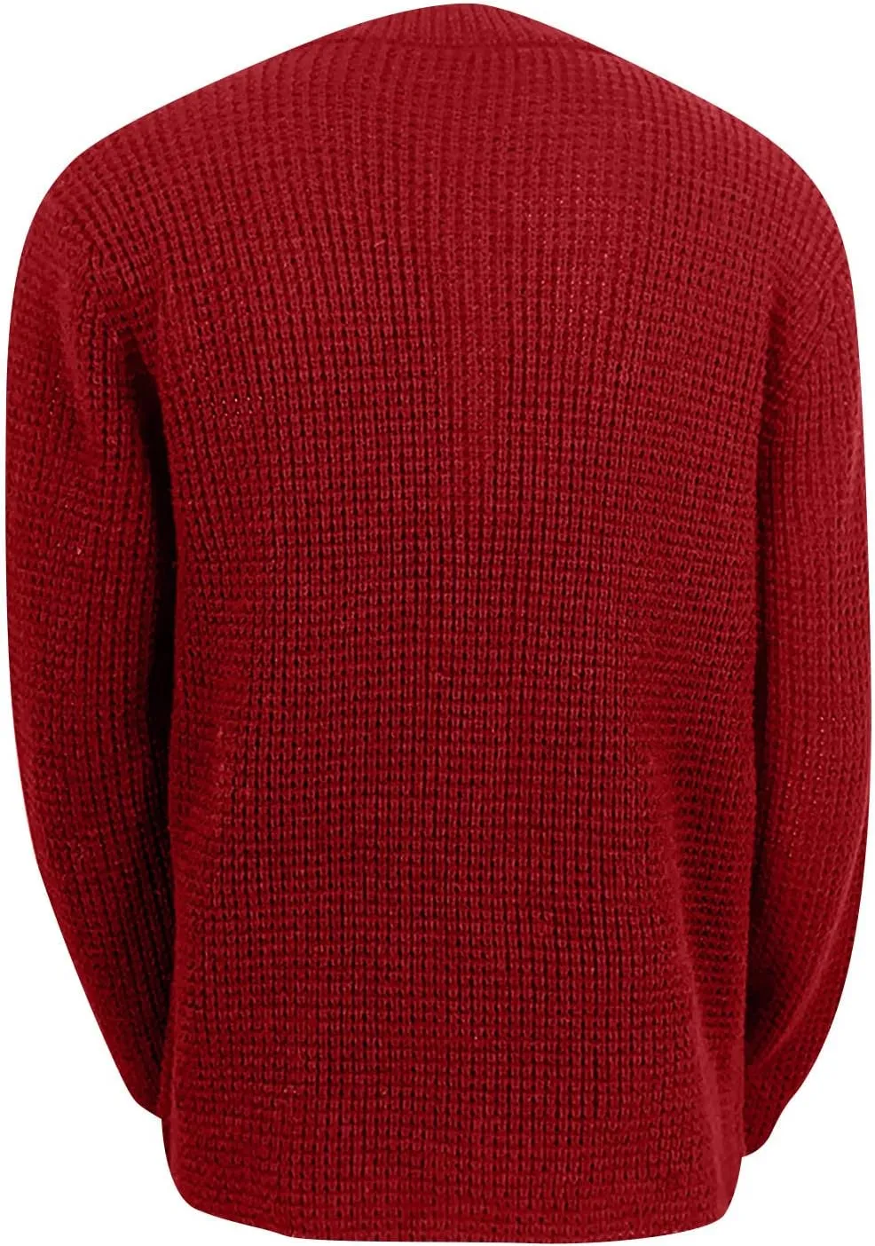 Mens Cardigan Sweater with Buttons Knitted Lapel Men Cardigan Sweater Lightweight Warm Loose Winter Cardigan