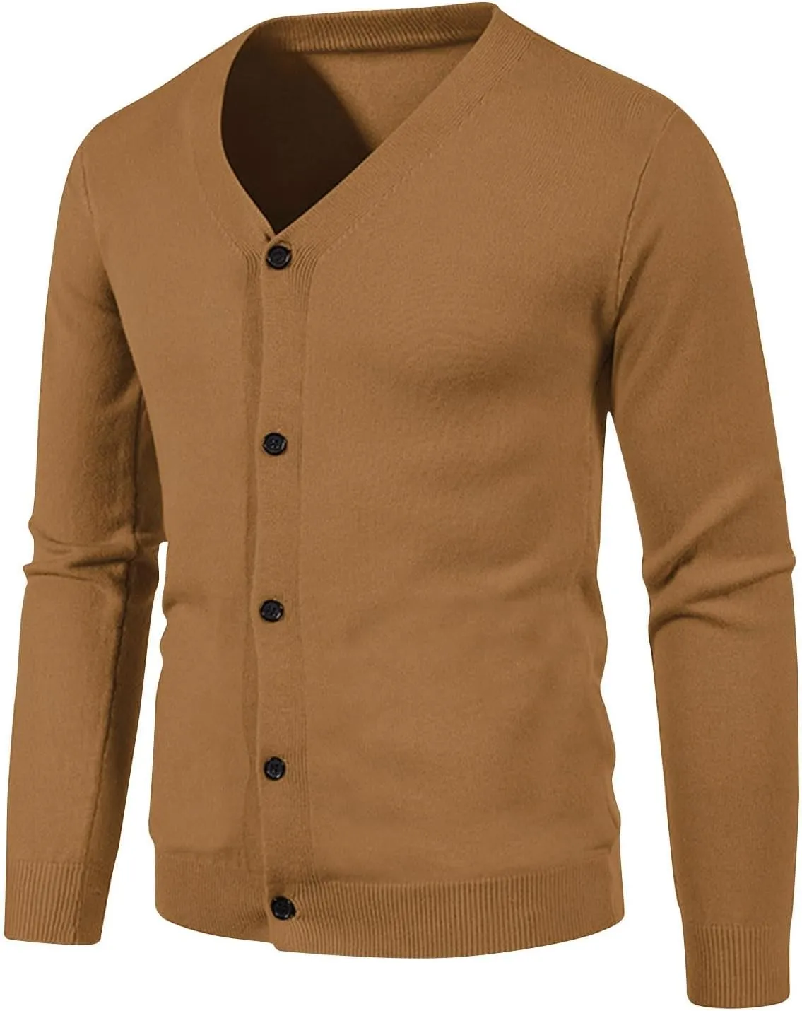 Men's Cardigan Sweaters Button Down Knit Sweater Open Front Cardigan V Neck Sweater Plus Size Cardigan Sweater