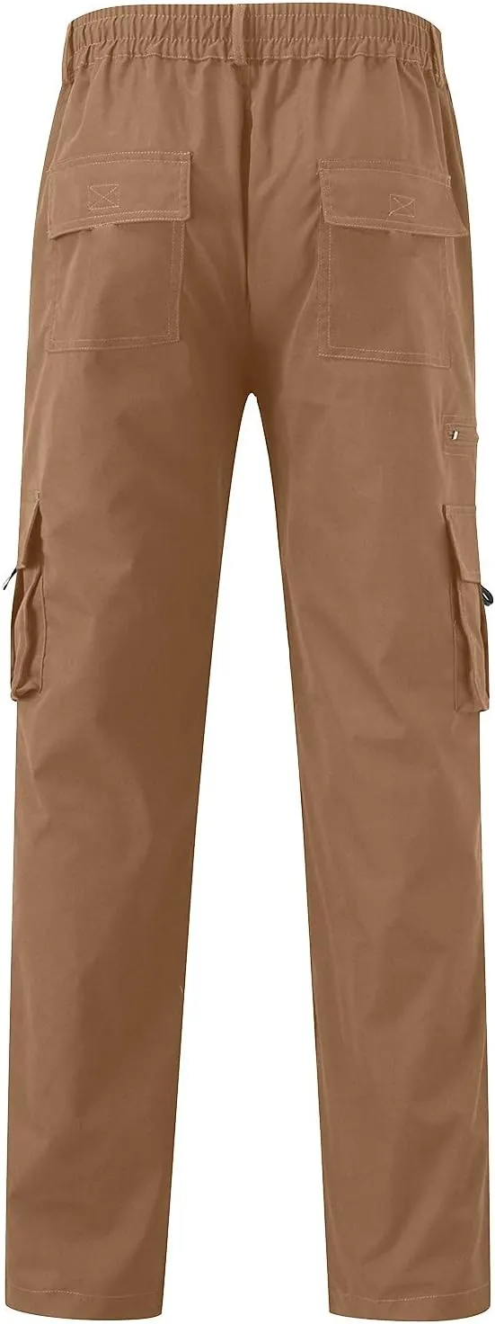 Men's Casual Pants with Multiple Pockets Camo Mens Joggers Sweatpants Corduroy Pants For Young Men Long Plaid Pajama Pants
