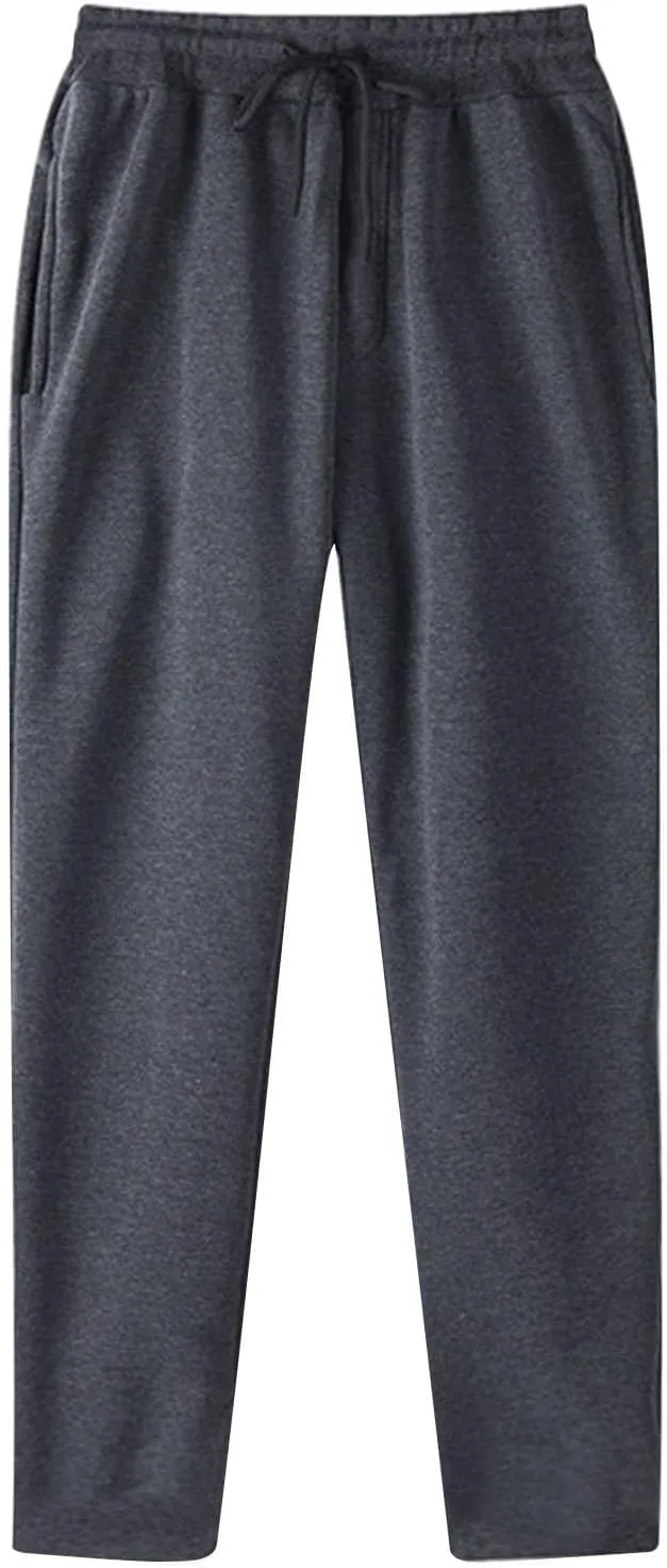 Men's Casual Sweatpants Elastic Waist Drawstring Sweatpants Baggy Jogger with Pockets Workout Trouser Work Pants
