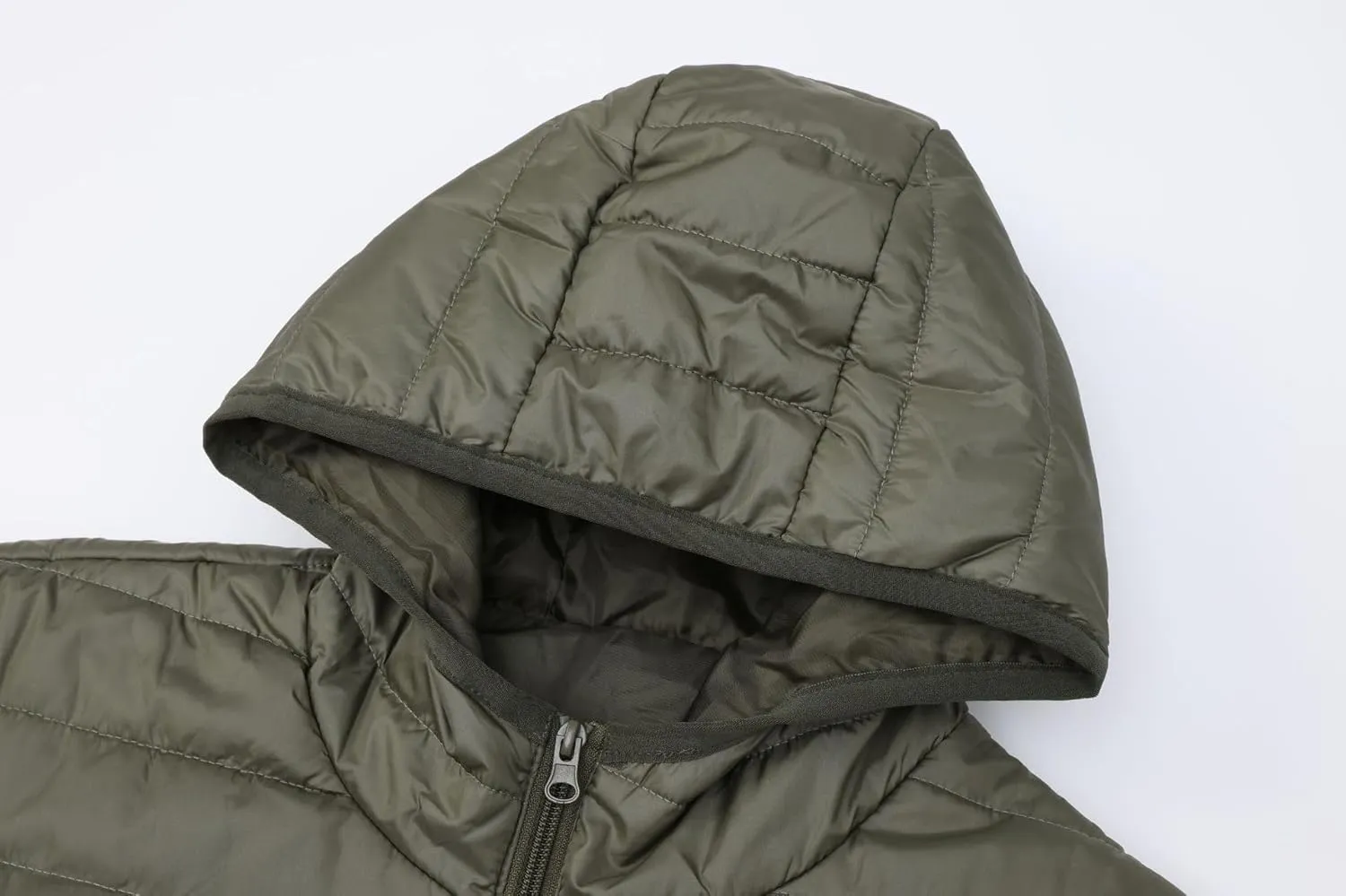 Men's Lightweight Packable Hooded Puffer Jacket Insulated Coat for Snow Ski Traveling Winter Outerwear
