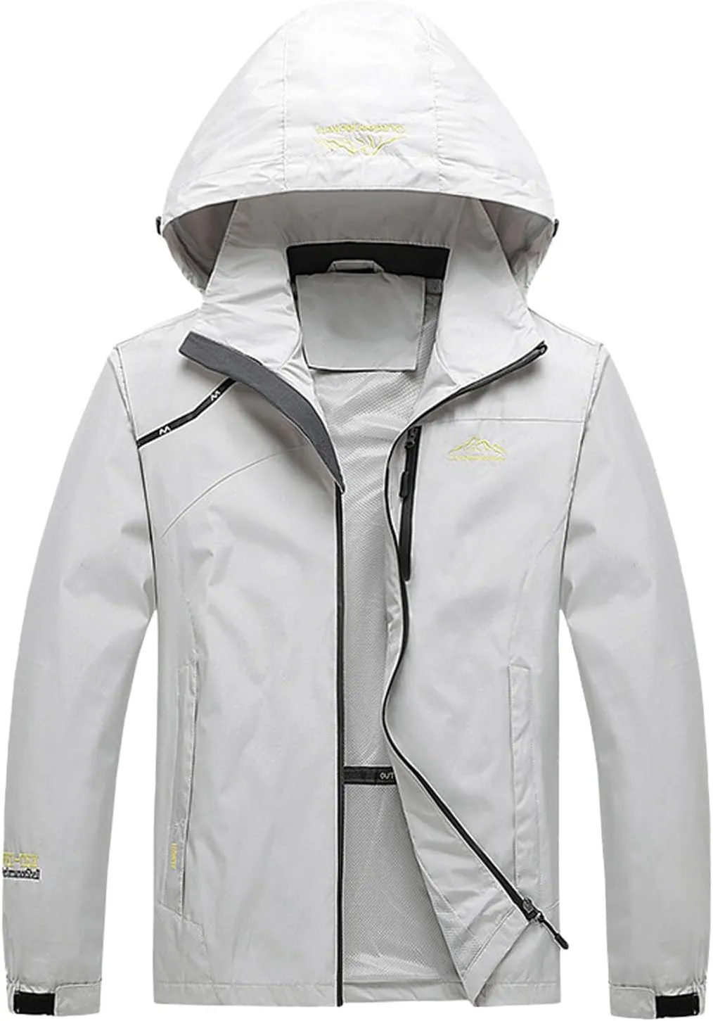 Men's Lightweight Waterproof Hooded Leather Jacket Lightweight Lightweight Jackets Windbreaker Fleece Lined Western Coat