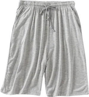 Men's Modal Shorts Soft Comfy Sleep Shorts Lounge Wear Pajama Bottoms Pockets Casual Elastic Waist Athletic Shorts