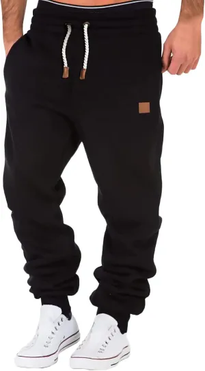 Mens Sweatpants Tapered Joggers Pocket Sport Work Casual Tactical Joggers Trousers Mens Cargo Sweatpants Casual Pants