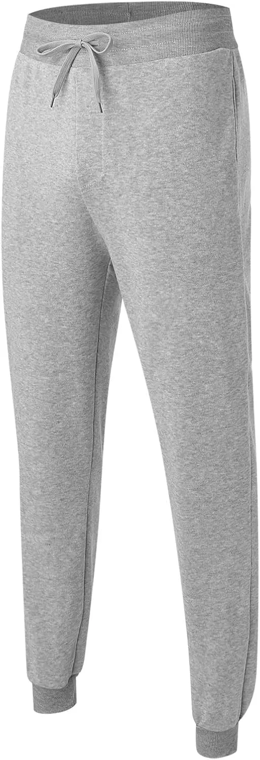 Mens Sweatpants with Pockets Big & Tall Sizes Men's Fleece Cargo Sweatpants Drawstring Loose Fit Sweatpants for Men