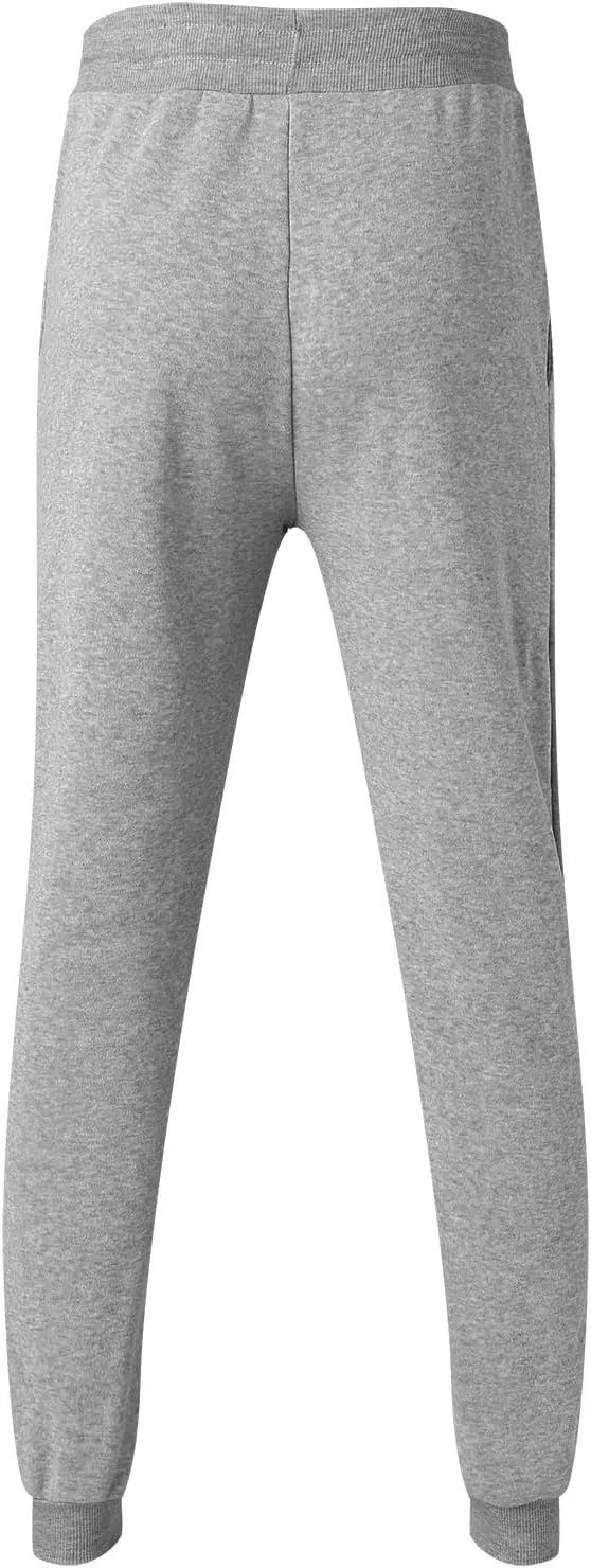 Mens Sweatpants with Pockets Big & Tall Sizes Men's Fleece Cargo Sweatpants Drawstring Loose Fit Sweatpants for Men